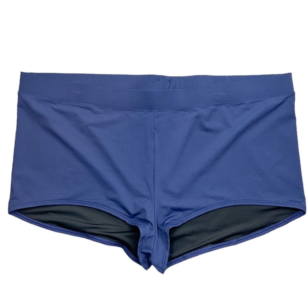 Lands End Classic Navy Blue Cheeky‎ Boyshort Swim Bottoms Plus Size 26W